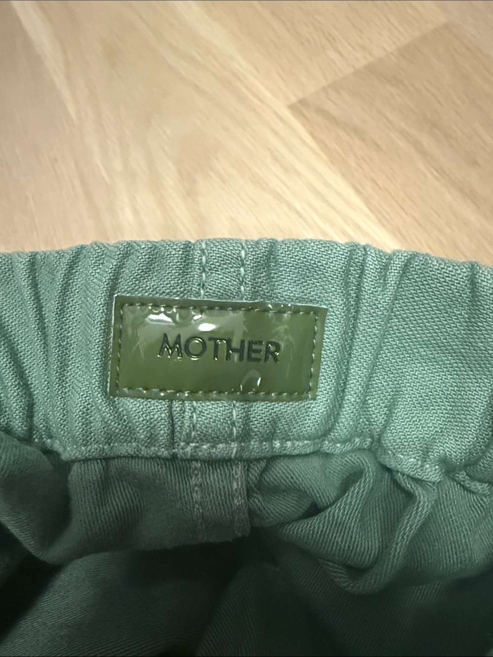 MOTHER women Green Drawstring Casual Pants size 28 - Picture 3 of 7